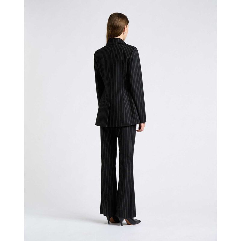 Cue Pinstripe Hourglass Blazer image number 1